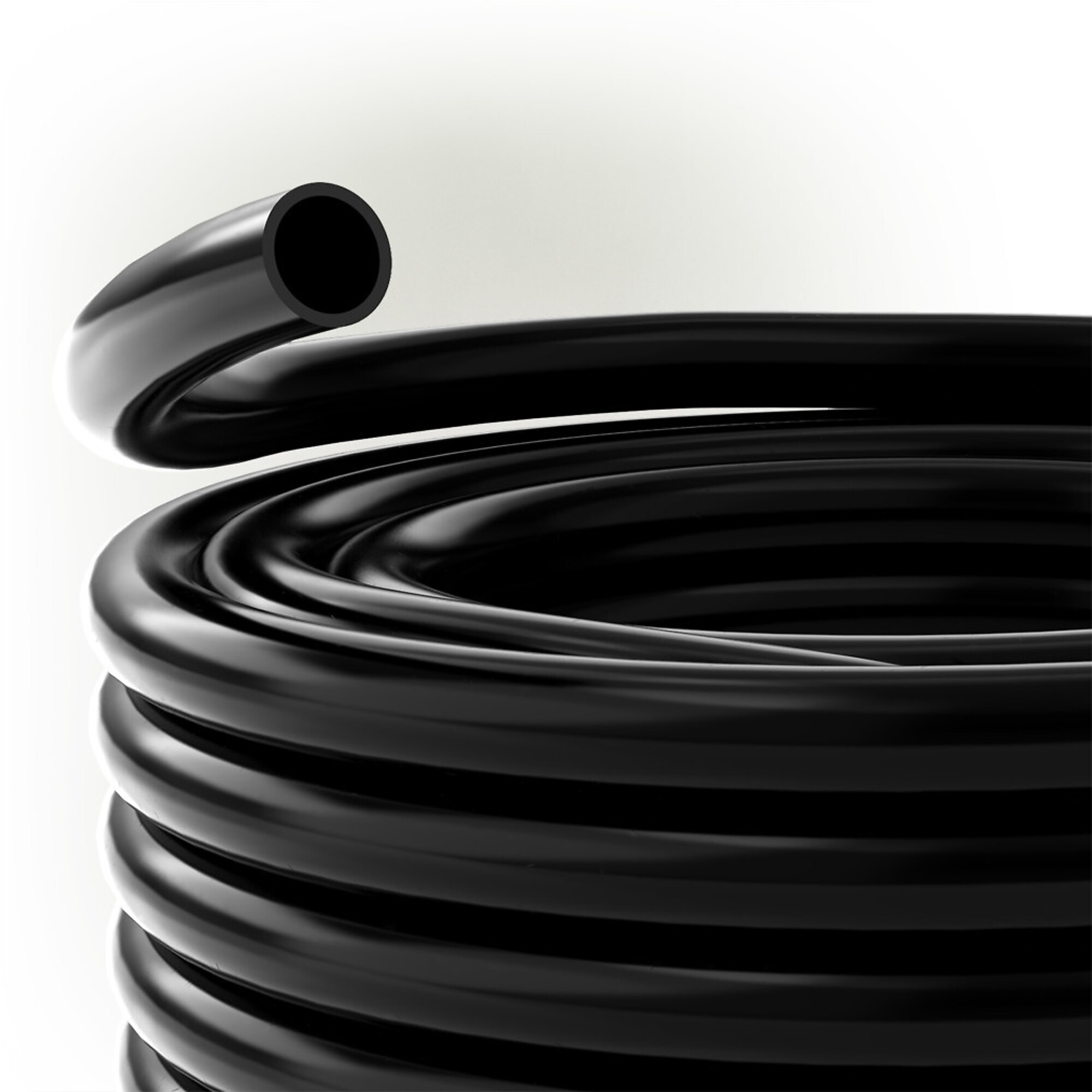 Alpine Corporation, 1/2in. I.D. x 3/4in. Wall PVC Black Tubing x 100ft. Coil, Model# V0127PBK